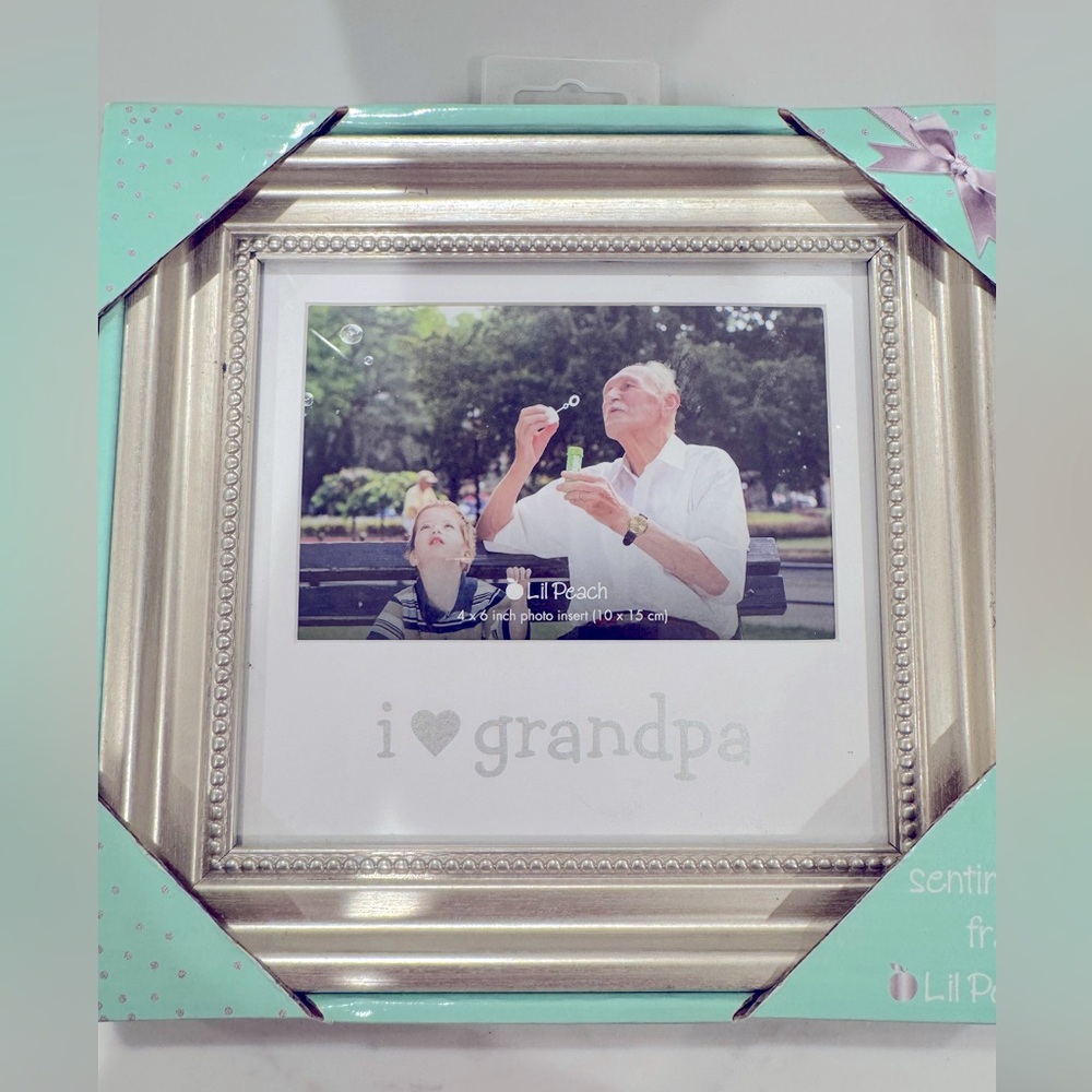 NWT Lil Peach | “Love My Grandpa” Keepsake Frame